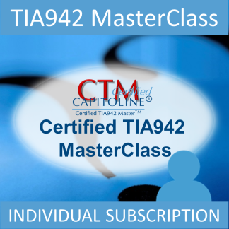 CTM Certified TIA942 MasterClass Online Course Subscription (14 hrs)