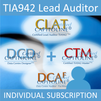 CLAT Certified TIA942 Lead Auditor Online DCD, DCAF and CTM Discount Course Bundle (49 hrs)